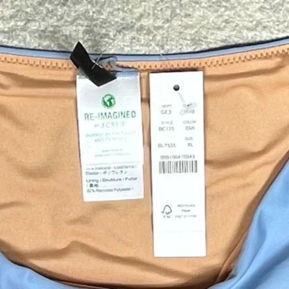J.Crew‎ Curved-waist Cheeky Bikini Bottom For Women - swimwear Size XL BC125 BMI